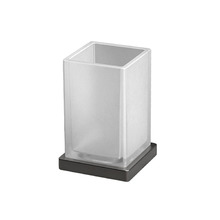 Colombo Look Стакан настольный, цвет: PVD графит матовый/матовое стекло