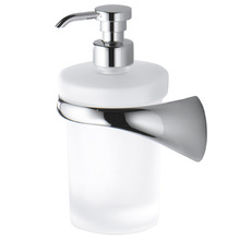 Colombo Link Дозатор для жидкого мыла, подвесной, SX, цвет: хром/матовое стекло