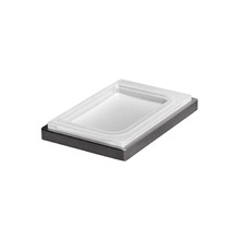 Colombo Look Мыльница настольная, цвет: PVD графит матовый/матовое стекло