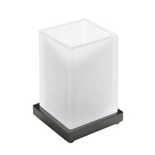 Colombo Look Стакан настольный, цвет: PVD графит полированный/матовое стекло