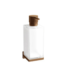 Colombo Look Дозатор для жидкого мыла, подвесной, цвет: PVD Vintage матовый/матовое стекло