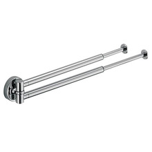 Colombo Plus Полотенцедержатель двойной с регулируемой длиной 28-41.5 см, цвет: хром