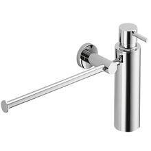 Colombo Plus Полотенцедержатель с дозатором для жидкого мыла, подвесной, цвет: PVD нержавеющая сталь