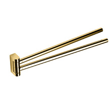 Colombo Mini Полотенцедержатель двойной 34cм, цвет: PVD золото матовое