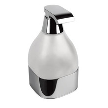 Colombo Alize Дозатор для жидкого мыла, настольный, цвет: хром/матовое стекло