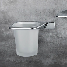 Colombo Alize Стакан подвесной, SX, цвет: хром/матовое стекло