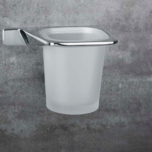 Colombo Alize Стакан подвесной, DX, цвет: хром/матовое стекло