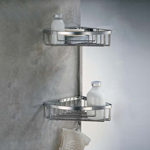 Colombo Angolari Двойная угловая полочка, цвет: хром