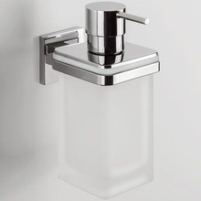 Colombo Basic Дозатор для жидкого мыла, подвесной, цвет: хром/матовое стекло