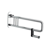 Colombo Complementi Поручень для инвалидов, 75см, с держателем для т/б., цвет: хром