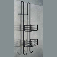 Colombo Complementi Металлическая полочка, на стекляную дверцу, цвет: чёрный матовый