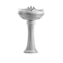 Раковина Kerasan Retro 55 см, 104501*1, 1 отверстие под смеситель, белый