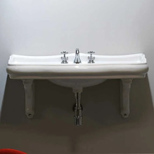 Раковина Kerasan Retro 105001*1, 100 см, 1 отверстие под смеситель, белая