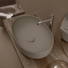 Раковина накладная Kerasan Nolita 534381, 60 см, цвет коричневый орех