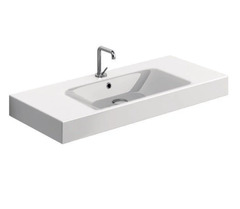 Раковина Kerasan Cento 355001*1, 100 см, керамика, белая