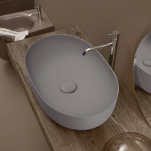 Раковина накладная Kerasan Nolita 534389 60 х 40 см, цвет Ferro Matt серый матовый