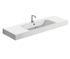 Раковина подвесная/накладная Kerasan Cento 353501*1, 140 см, керамика, цвет белый