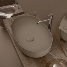 Раковина накладная Kerasan Nolita 534388 60 х 40 см, цвет Bruno matt коричневый матовый