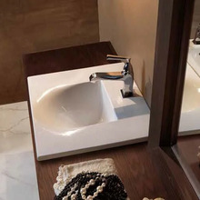 Раковина встраиваемая Kerasan Bentley 394201*1, 55 см, керамика 4 стороны глазированы, цвет белый