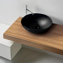 Раковина накладная Kerasan Ciotola 430331 С3, 46 см, цвет черный матовый