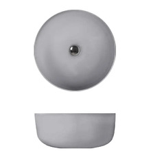 Раковина накладная Kerasan Nolita 534459, 40 см, цвет grigio matt серый матовый