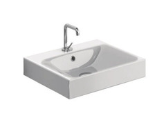 Раковина Kerasan Cento 353001*1, 50 см подвесная/накладная, керамика, цвет белый