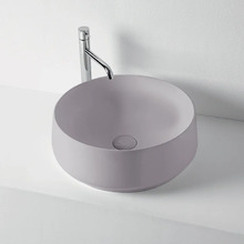 Раковина накладная Kerasan F10 D43 см, цвет Ferro matt серый матовый, 460489