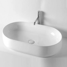 Раковина накладная Kerasan F10, 70 см, цвет белый, 460601