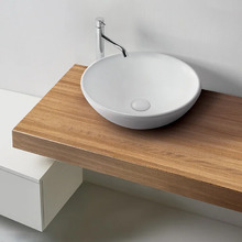 Раковина накладная Kerasan Ciotola 430330 С3, 46 см, цвет белый матовый