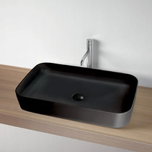 Раковина накладная Kerasan Tribeca 460231, 70см, цвет черный матовый