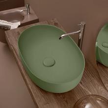 Раковина накладная Kerasan Nolita 534311, 60 см, цвет зеленый