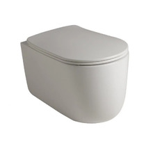 Подвесной унитаз Kerasan Nolita 531501, безободковый, смыв торнадо, цвет белый