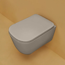 Унитаз подвесной Kerasan Tribeca 511481 безободковый, c креплением WB9N, цвет Nocciola фундук