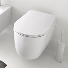 Унитаз подвесной Kerasan Nolita 531430 безободковый, с креплениями WB9N, цвет белый матовый