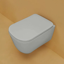 Унитаз подвесной Kerasan Tribeca 511459 безободковый, c креплением WB9N, цвет Grigio matt серый матовый