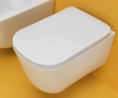 Подвесной унитаз Kerasan Tribeca безободковый, c креплением WB9N, белый