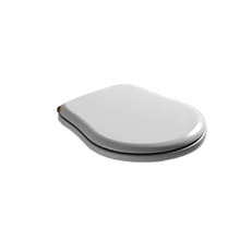 Сиденье для унитаза Kerasan Retro 108601, цвет белый, петли микролифт бронза