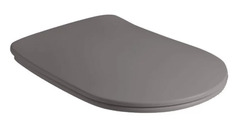 Крышка-сиденье Kerasan Nolita 539189 Slim для унитаза, микролифт, быстросъемное, серый