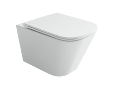 Подвесной унитаз Ceramicanova Union, CN4009T, Торнадо, безободковый, крышка-сиденье микролифт, белый