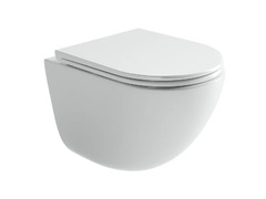 Подвесной унитаз Ceramicanova Vogue, CN4008T, Торнадо, безободковый, крышка-сиденье микролифт, белый