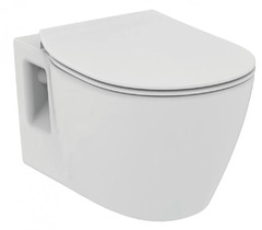 Подвесной безободковый унитаз Ideal Standard Connect E822301 Rimless белый, сиденье микролифт