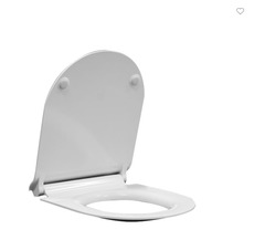 Сиденье для унитаза с крышкой GSI SPARES MS86CSN11 455 мм х 365 мм, slim/soft-close, белое глянцевое