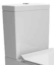 Бачок с крышкой для напольного унитаза GSI PURA 8681BS11, со смывным механизмом, цвет Белый глянцевый/хром (старый артикул 868111)