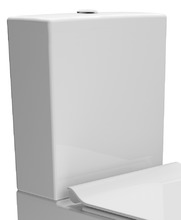 Цельный бачок для напольного унитаза GSI PURA 8691BS11, со смывным антиконденсатным механизмом, цвет Белый глянцевый/хром (старый артикул 869111)