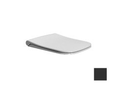 Сиденье с крышкой для унитаза GSI NUBES MS96C26 c Soft Close, цвет Чёрный матовый Ardesia