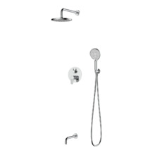 Душевая система для ванны и душа DQ Leipzig встраиваемая с изливом хром (DA1765601)