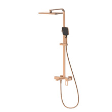 Душевая система со смесителем DQ Dortmund браш.роз.золото (DA1713733)