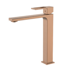 Смеситель для раковины высокий DQ Dortmund браш.роз.золото (DA1712033)