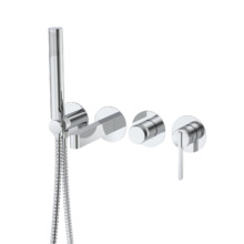 Смеситель для ванны настенный 4 отверстия DQ Bonn хром (DA1704801)