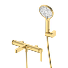 Смеситель для ванны с душем DQ Bonn короткий излив мат.золото (DA1703207)